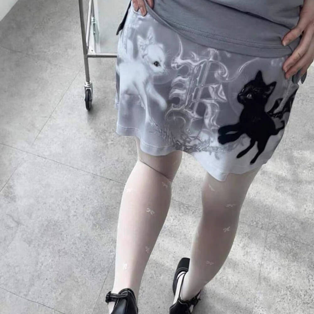 VILZSTUDIOS Mini skirt with graphic design