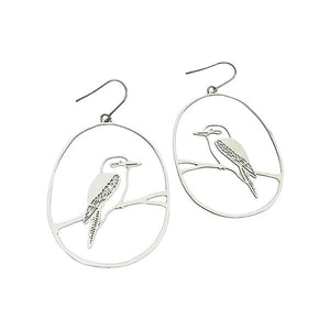VILZSTUDIOS Stylish minimalist bird outline earrings