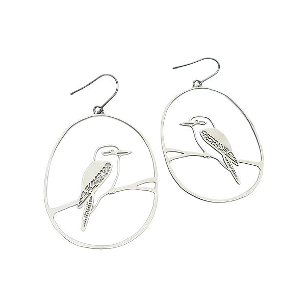 VILZSTUDIOS Stylish minimalist bird outline earrings