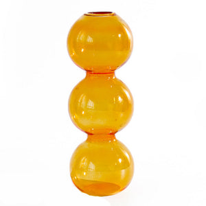 VILZSTUDIOS Decorative glass bubble vase for minimalist home decor
