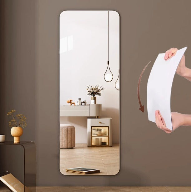 VILZSTUDIOS modern rounded corner acrylic wall mirror