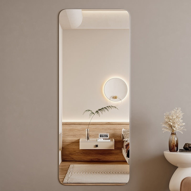Modern Rounded Acrylic Wall Mirror