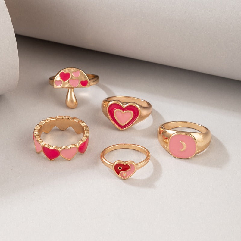 VILZSTUDIOS Mushroom Enchantment Ring Collection Set