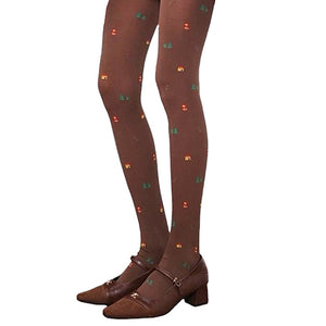VILZSTUDIOS Cozy tights featuring a nature-inspired print