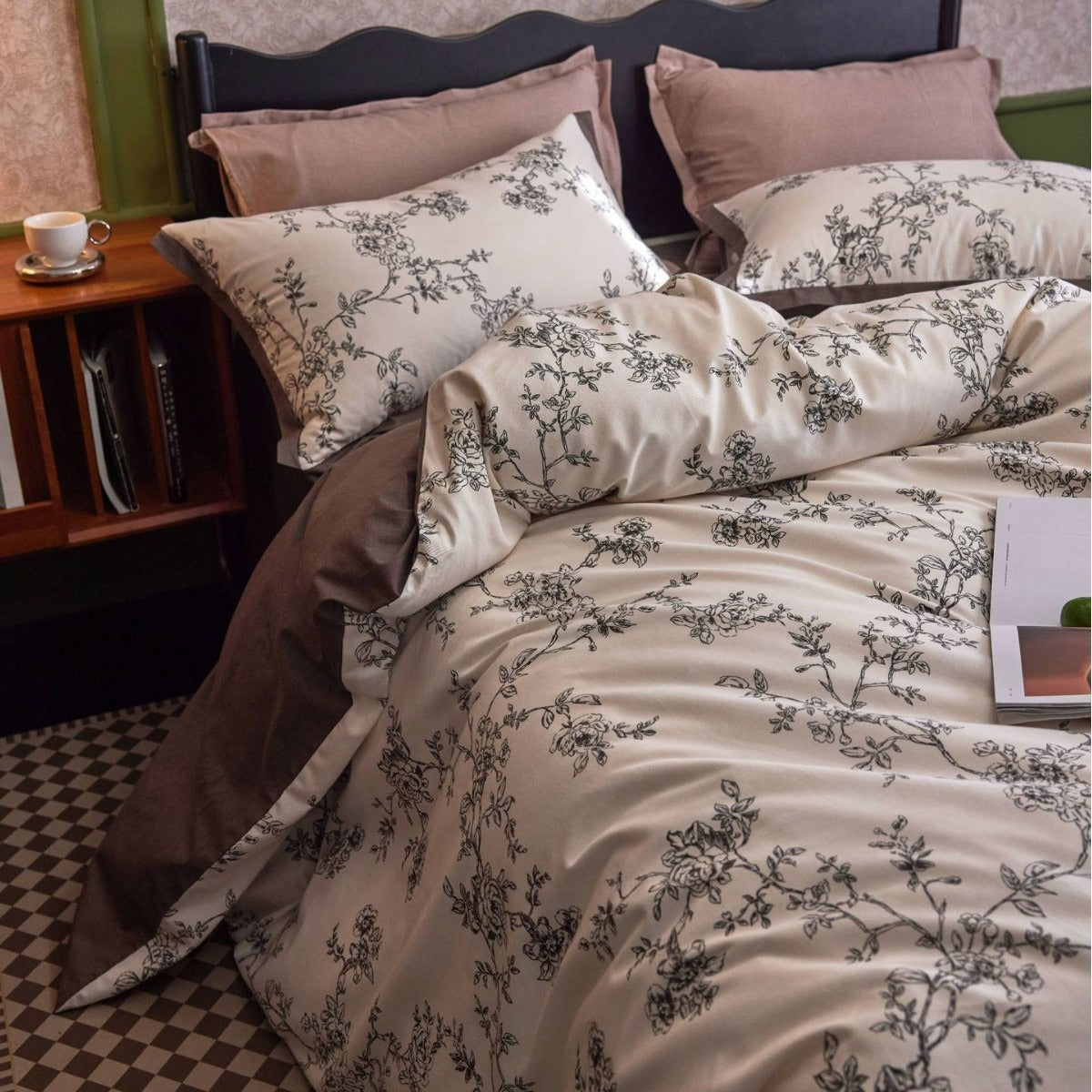 Neutral Botanical Duvet Cover Set