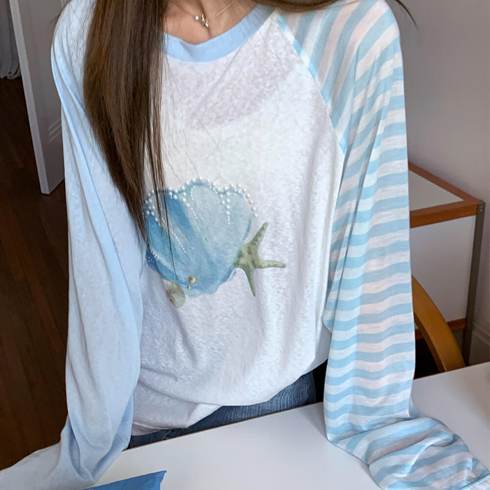 VILZSTUDIOS Long sleeve graphic top from VILZSTUDIOS