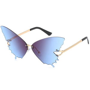 VILZSTUDIOS Ombre butterfly oversized sunglasses