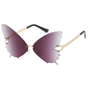 VILZSTUDIOS Ombre butterfly oversized sunglasses