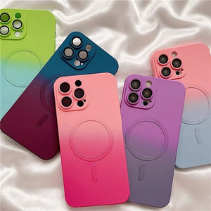 VILZSTUDIOS Trendy gradient Magsafe phone case for stylish protection