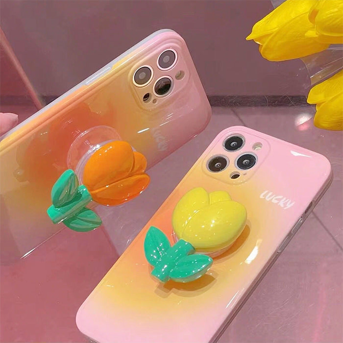 VILZSTUDIOS Stylish ombre floral iPhone case