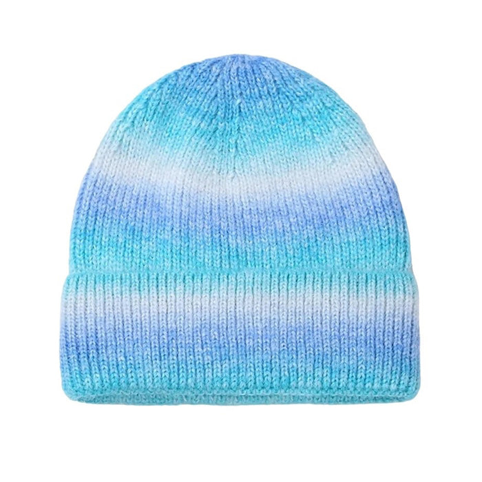 VILZSTUDIOS Ombre knit beanie hat for stylish streetwear