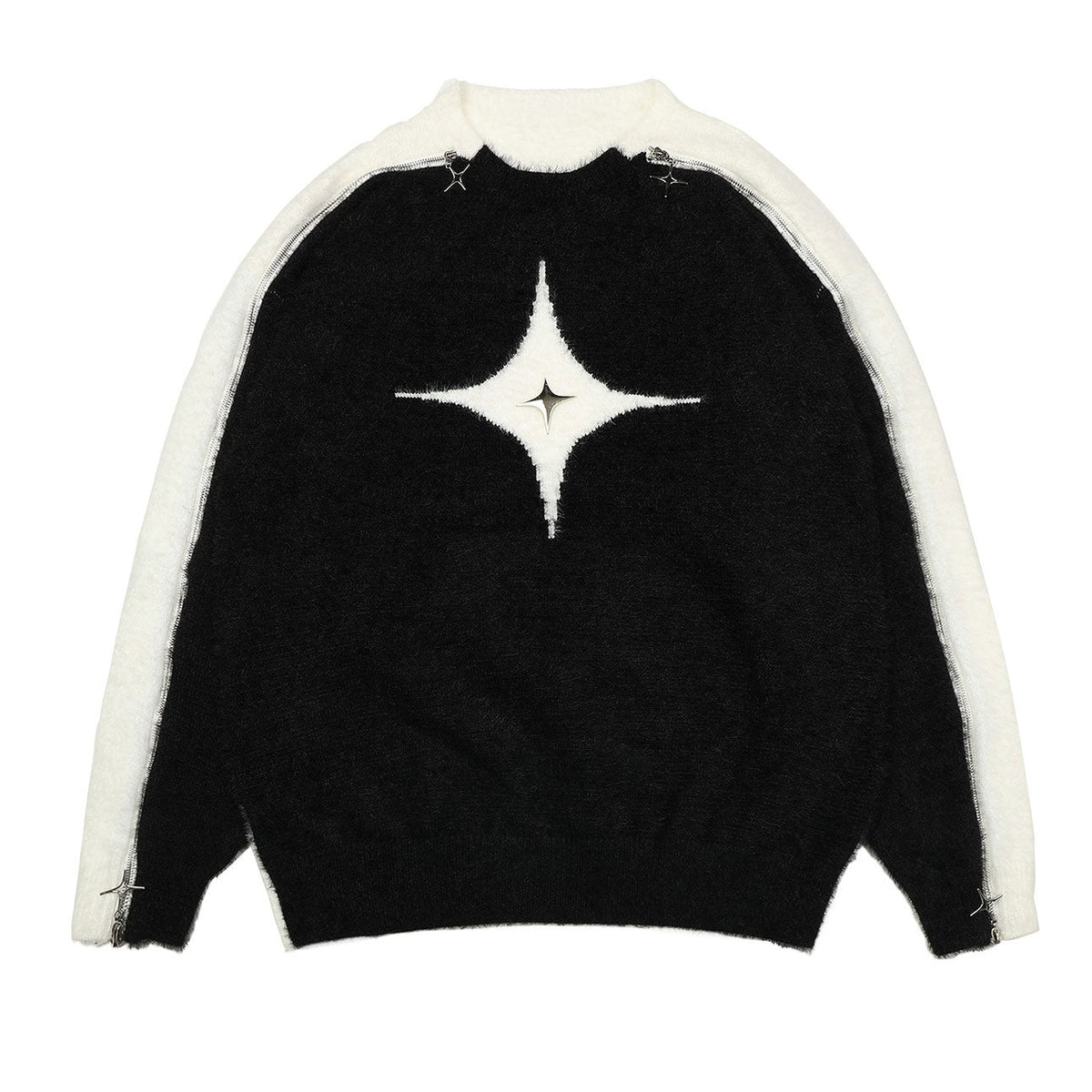 VILZSTUDIOS Stylish open-shoulder knit sweater for modern fashion