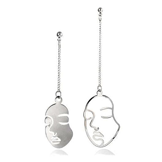 VILZSTUDIOS Stylish earrings designed with a unique face outline