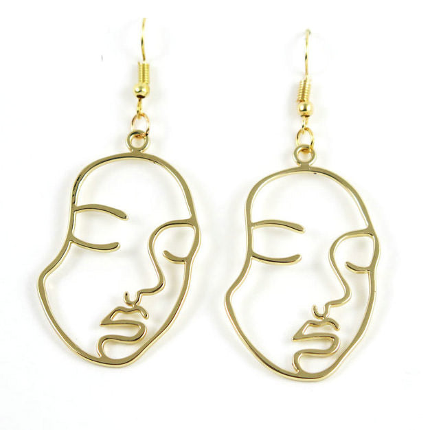 VILZSTUDIOS Stylish drop earrings with a unique outline design