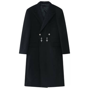 VILZSTUDIOS Stylish oversized long coat with unique design elements