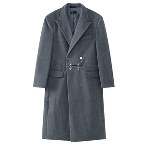 VILZSTUDIOS Stylish oversized long coat with unique design elements