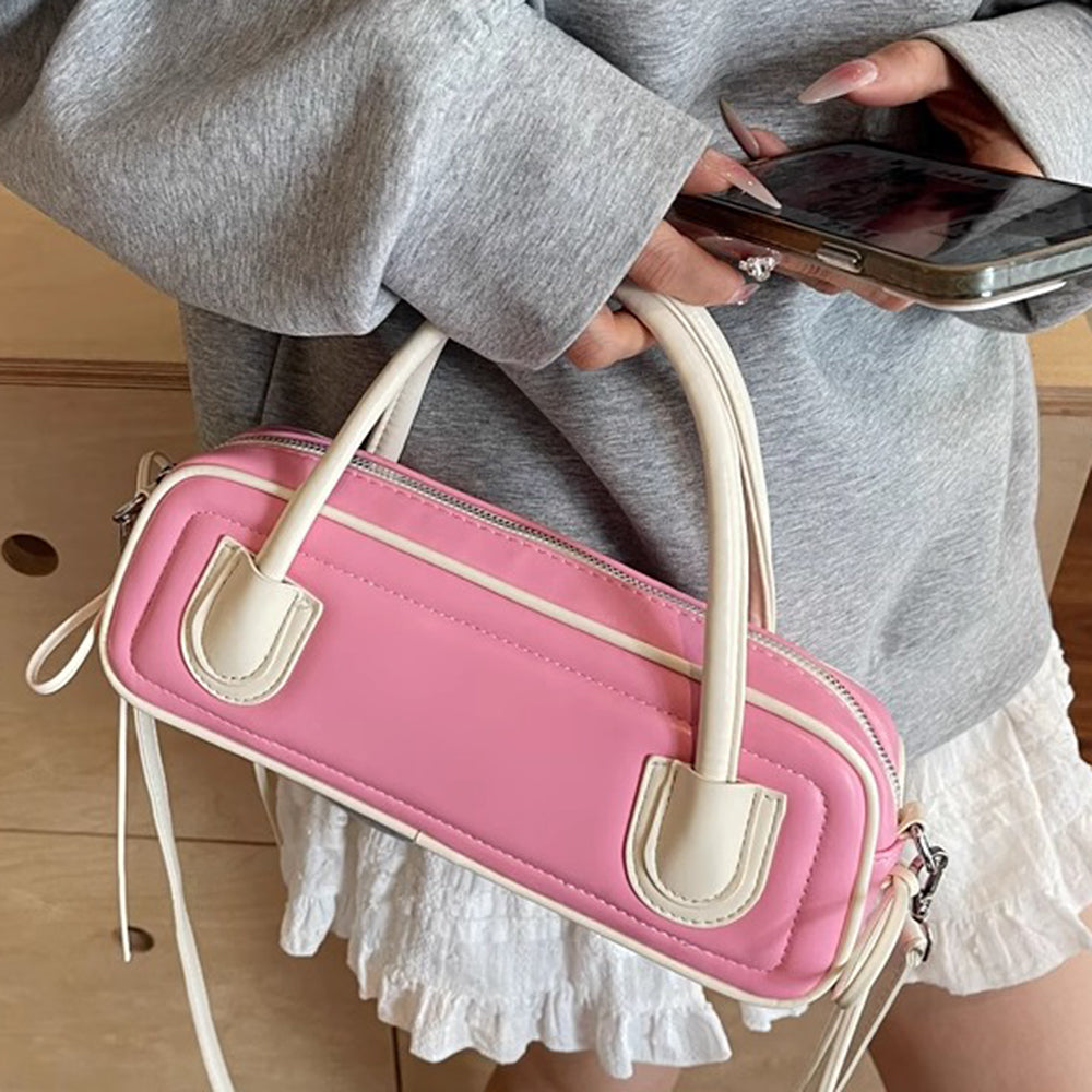 VILZSTUDIOS Trendy dachshund shape handbag in pastel colors