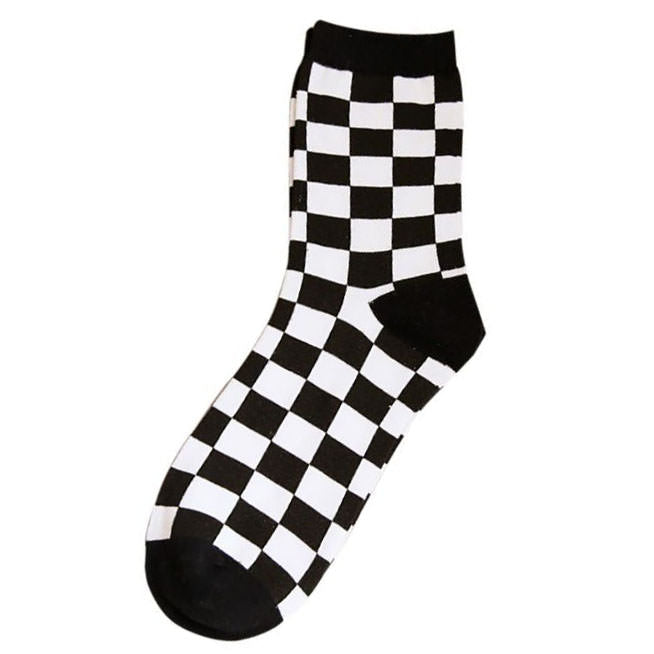 VILZSTUDIOS Fashion socks with checker pattern