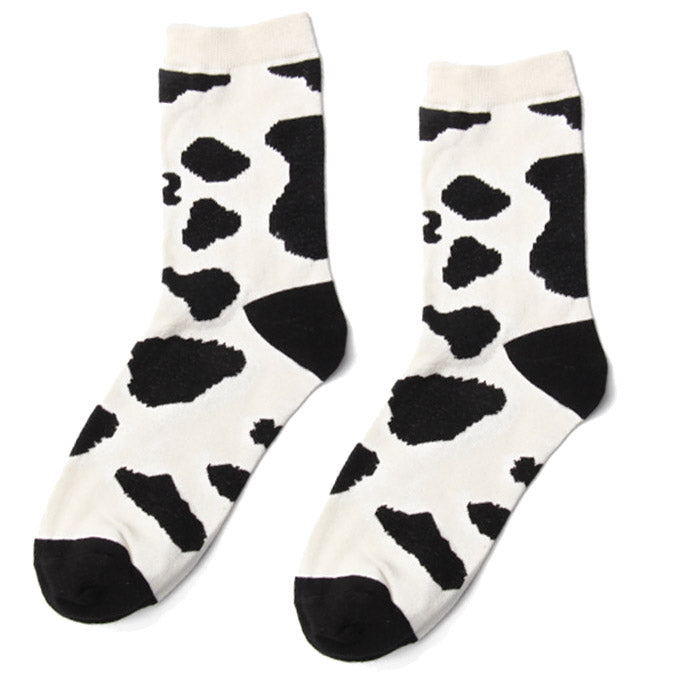 VILZSTUDIOS Stylish cow print socks for casual wear