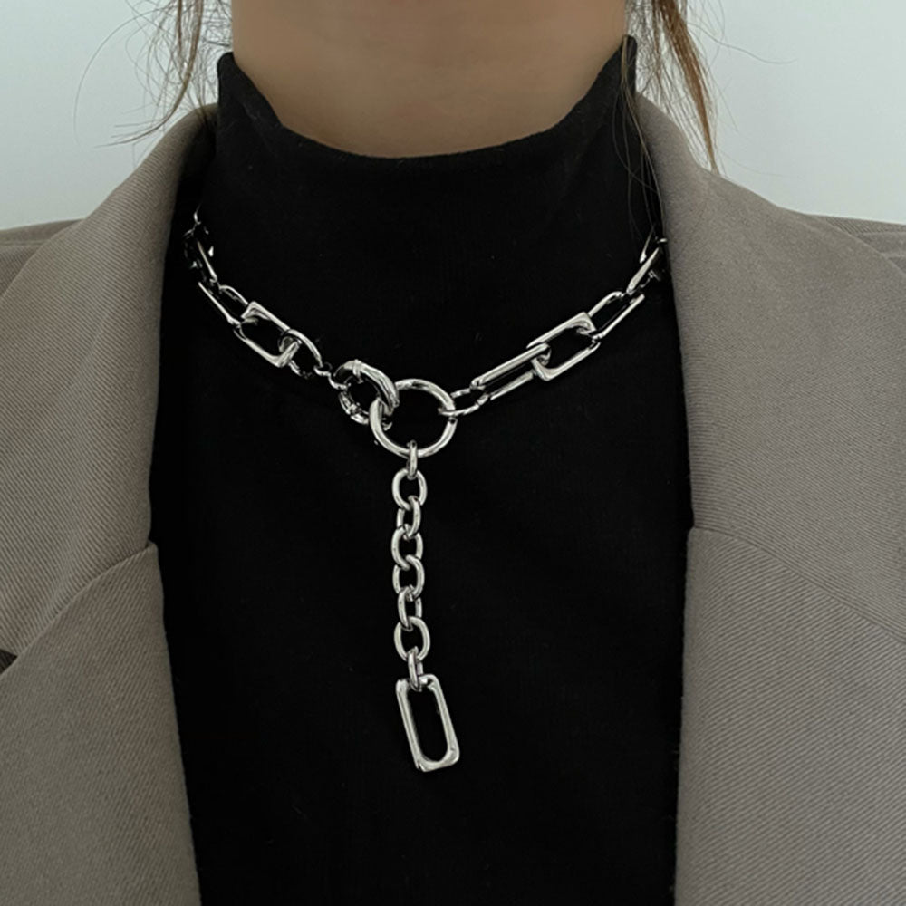 VILZSTUDIOS Grunge chain necklace for layering or solo wear