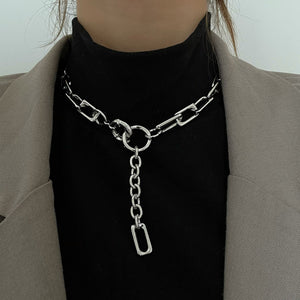 VILZSTUDIOS Grunge chain necklace for layering or solo wear