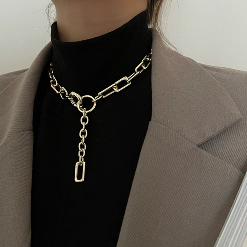 VILZSTUDIOS Grunge chain necklace for layering or solo wear
