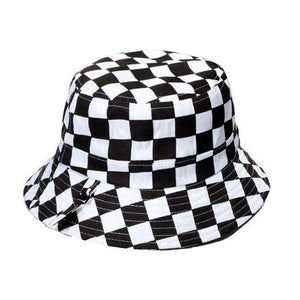 VILZSTUDIOS Fashionable plaid bucket hat