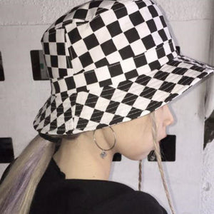 VILZSTUDIOS Fashionable plaid bucket hat