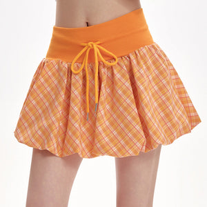 VILZSTUDIOS plaid bubble skirt