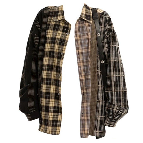 VILZSTUDIOS Plaid oversized shirt from VILZSTUDIOS