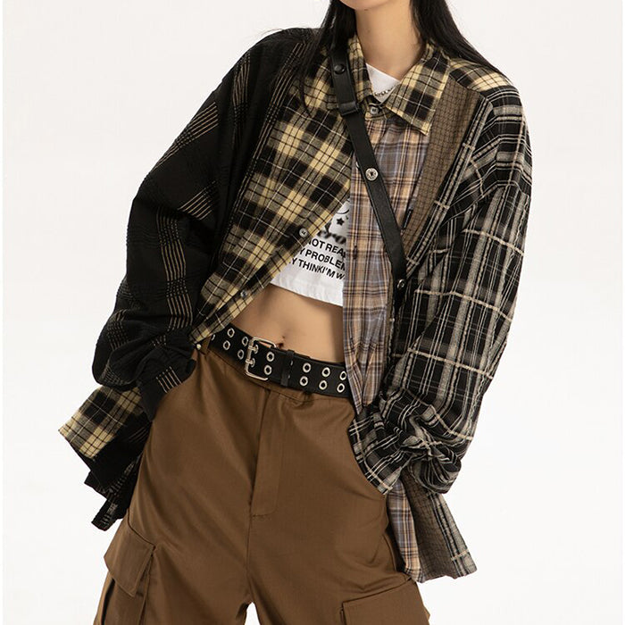 VILZSTUDIOS Plaid oversized shirt from VILZSTUDIOS