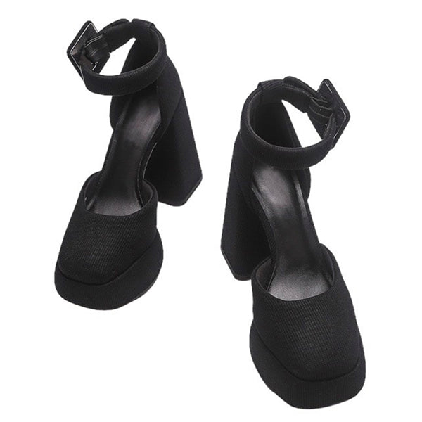 VILZSTUDIOS Trendy platform heels in vegan leather