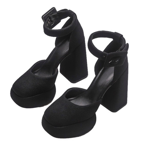 VILZSTUDIOS Trendy platform heels in vegan leather
