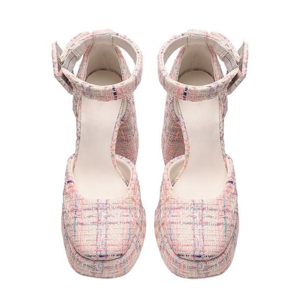 VILZSTUDIOS Trendy platform heels in vegan leather