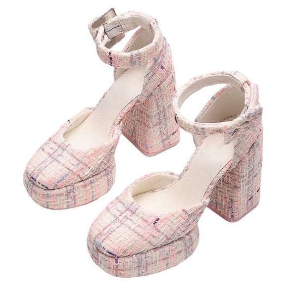 VILZSTUDIOS Trendy platform heels in vegan leather