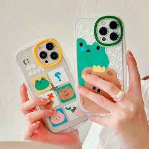 VILZSTUDIOS Stylish phone case featuring bear and frog design