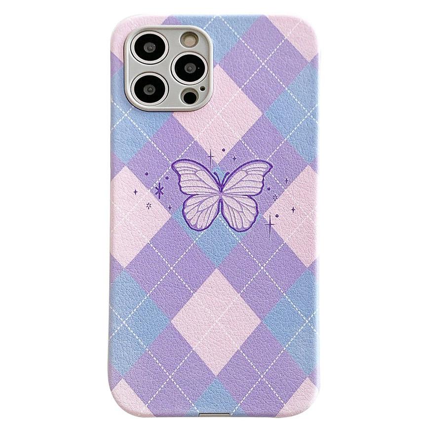 VILZSTUDIOS Stylish butterfly argyle phone case
