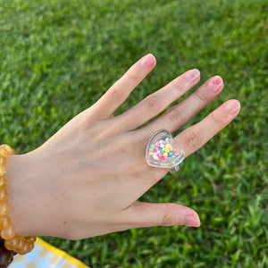 VILZSTUDIOS Colorful transparent rings for stylish accessories