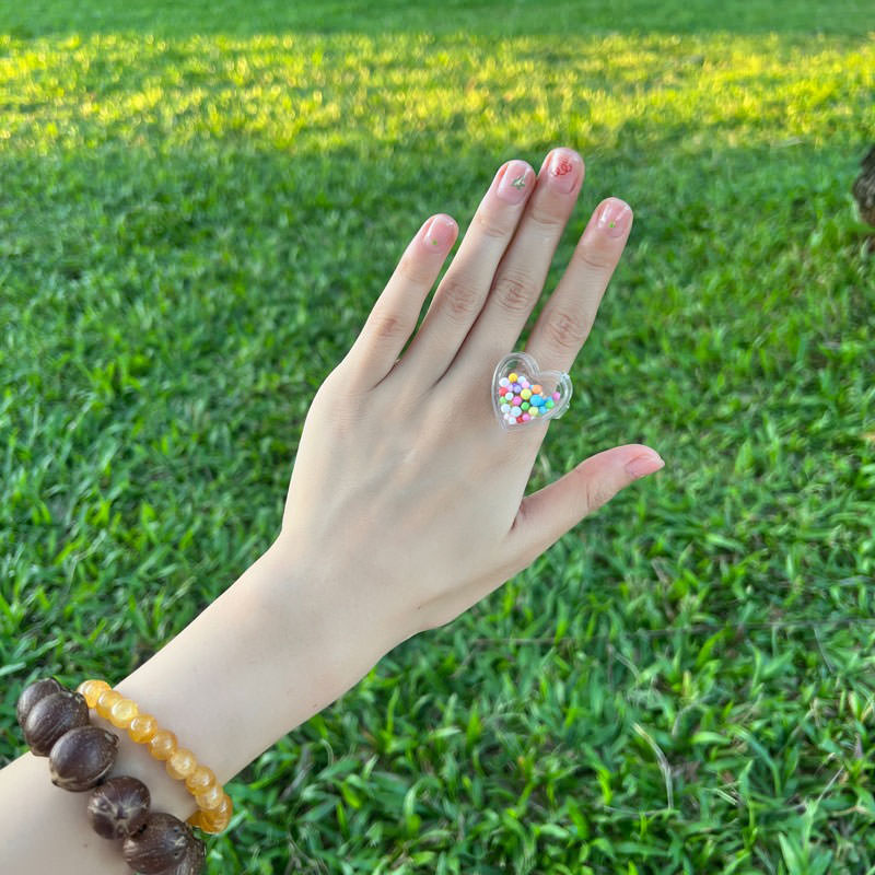 VILZSTUDIOS Colorful transparent rings for stylish accessories