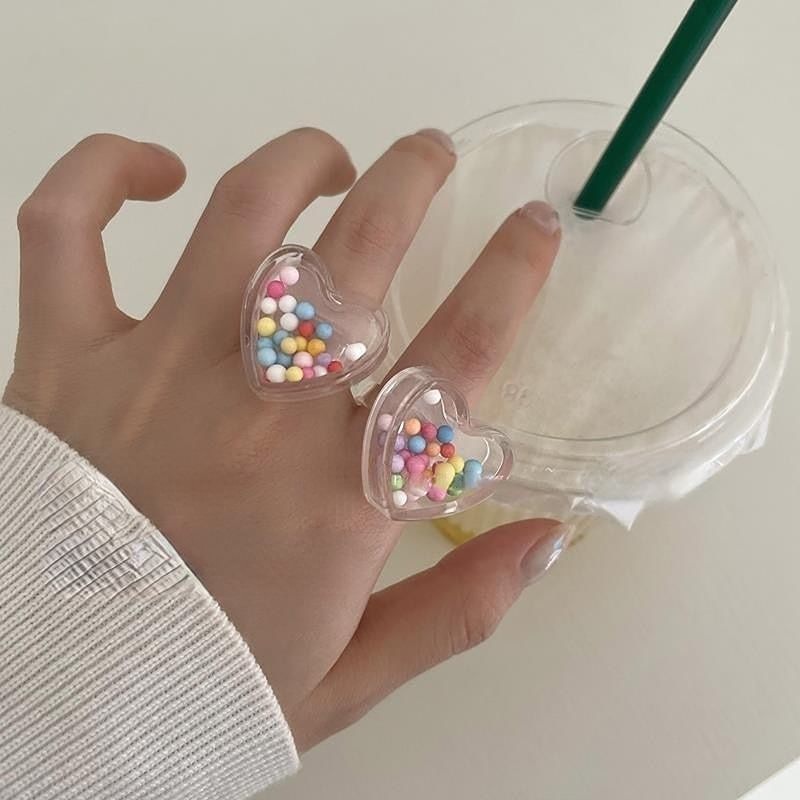 VILZSTUDIOS Colorful transparent rings for stylish accessories