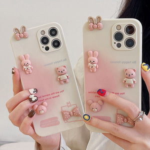 VILZSTUDIOS Cute phone case featuring playful bunny design