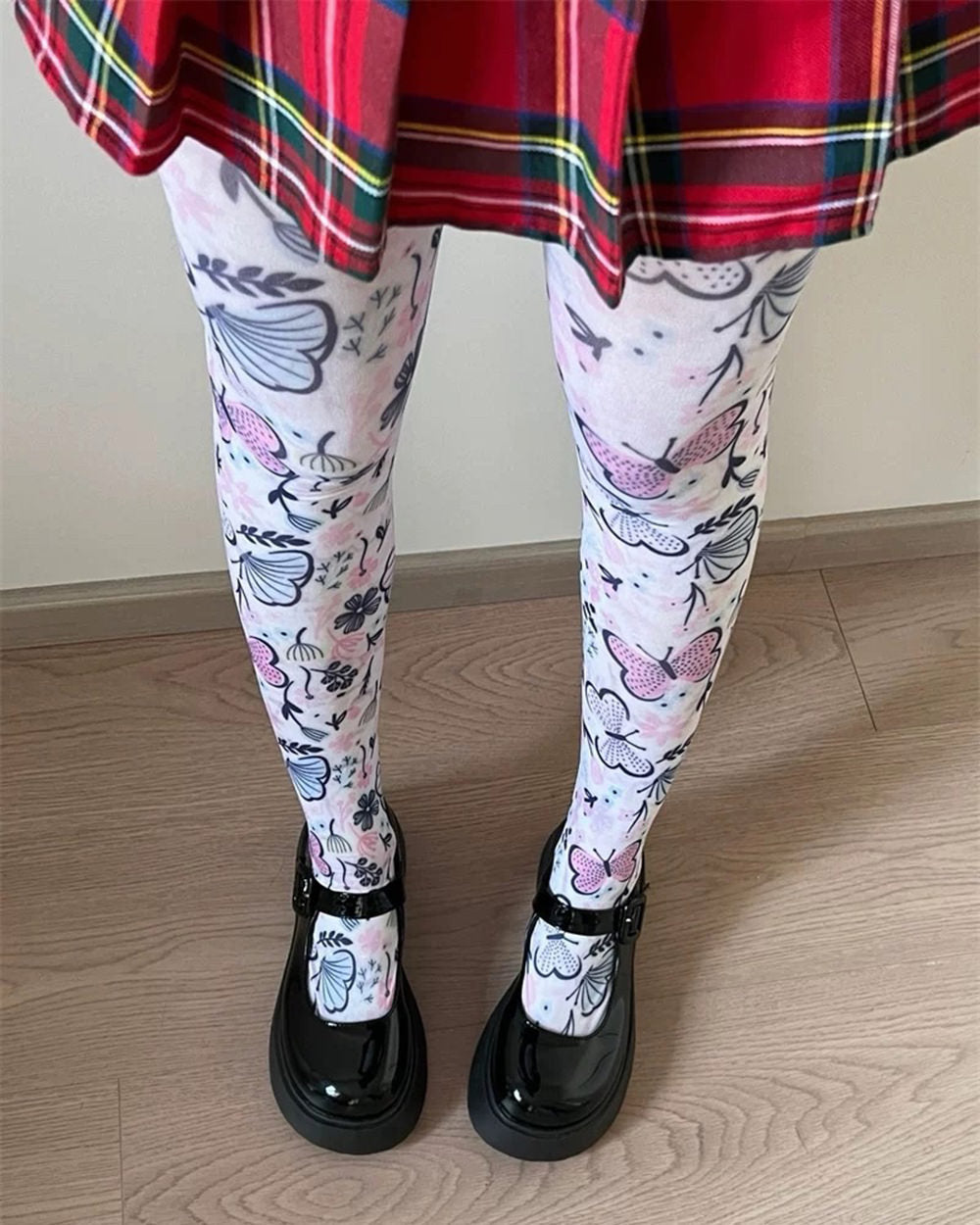 VILZSTUDIOS Butterfly print tights for stylish fashion