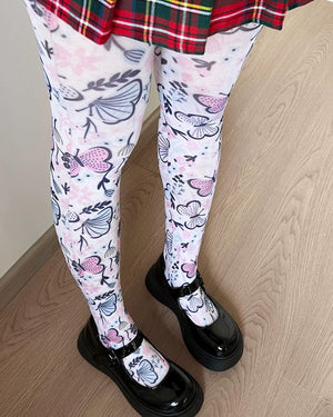 VILZSTUDIOS Butterfly print tights for stylish fashion