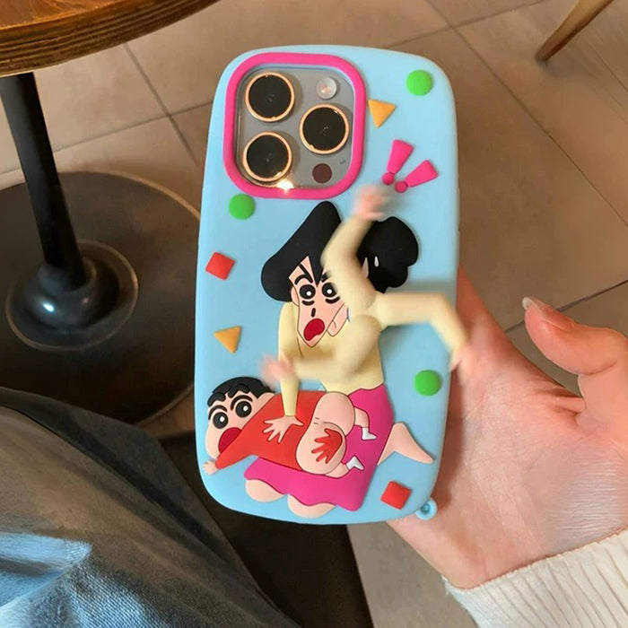 VILZSTUDIOS Playful cartoon print silicone iPhone case
