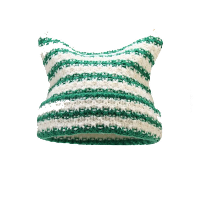 VILZSTUDIOS Cat ears knit beanie for playful style