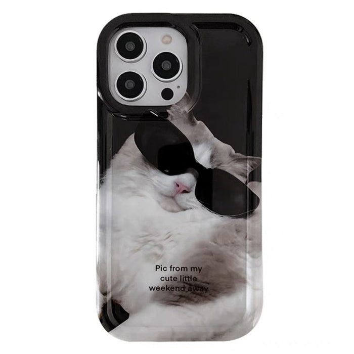 VILZSTUDIOS Stylish phone case featuring cat sunglasses design
