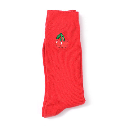 VILZSTUDIOS Cozy socks with cherry design