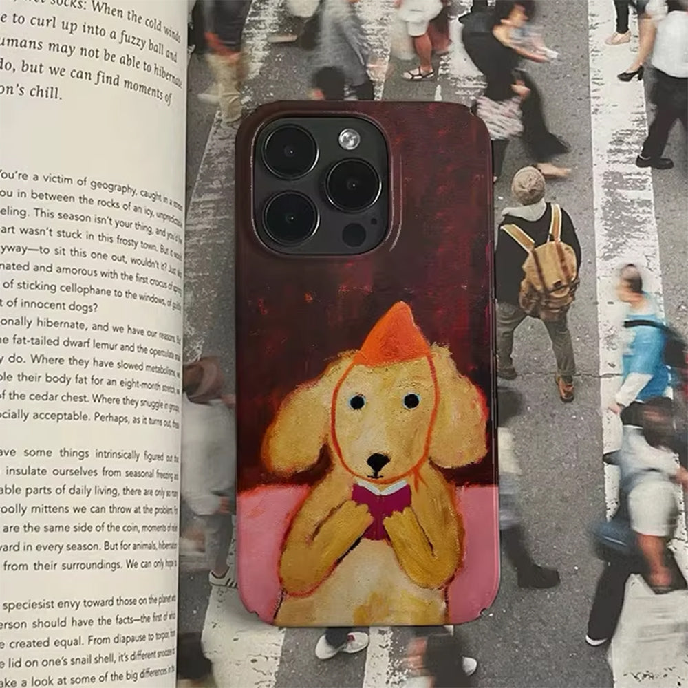 VILZSTUDIOS Stylish iPhone case featuring a playful dog painting