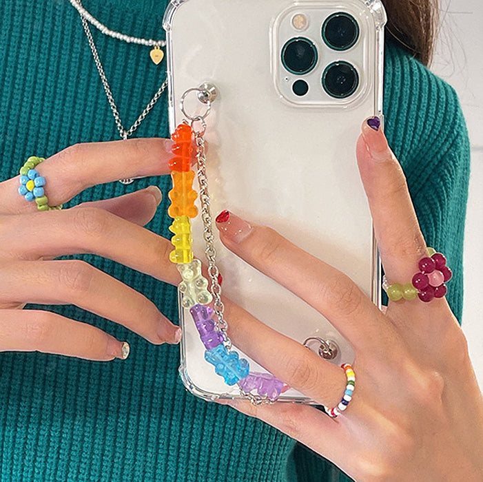 VILZSTUDIOS Gummy bear chain iPhone case