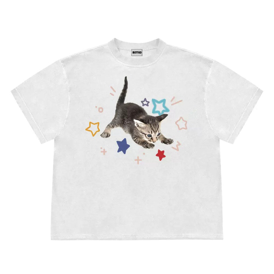 VILZSTUDIOS Playful kitten graphic t-shirt design
